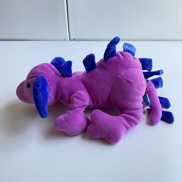 Manhattan Toy Company Hester Dragon Plush Purple Stuffed Animal Soft 15" HTF - Picture 3 of 7